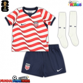 Camiseta Estados Unidos Christian Pulisic #10 Primera Equipación Replica Mundial 2026 para niños mangas cortas (+ Pantalones cortos)